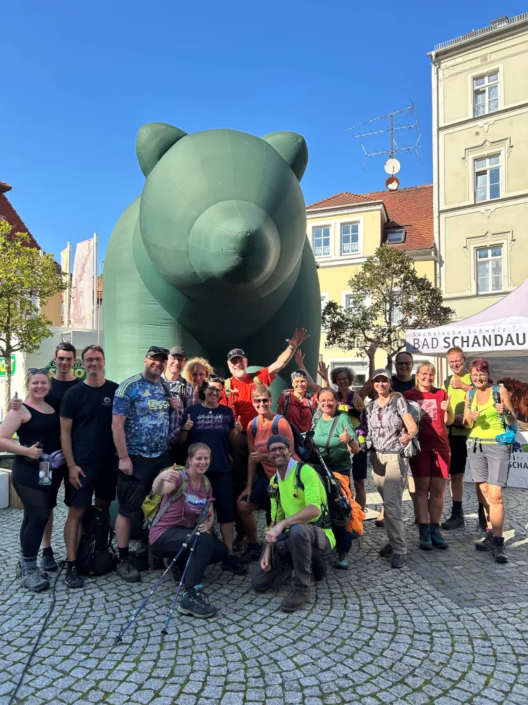 Gruppenbild auf dem Marktplatz
